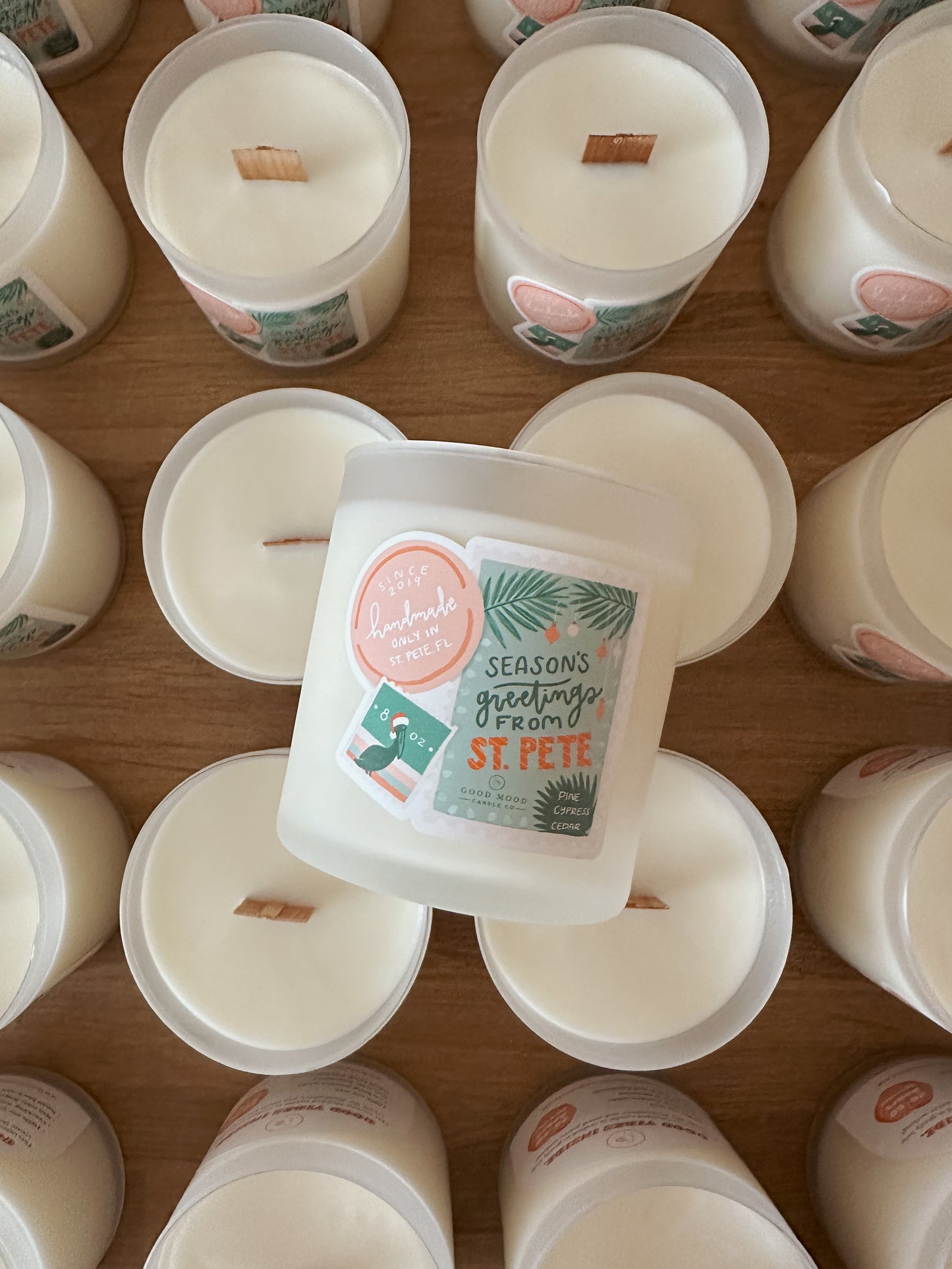 Season's Greetings From St. Pete Candle