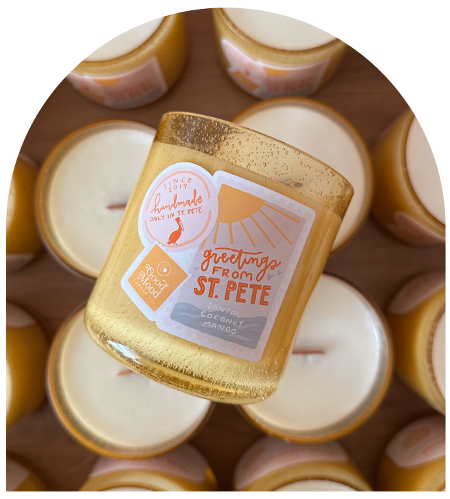 Greetings From St. Pete Candle