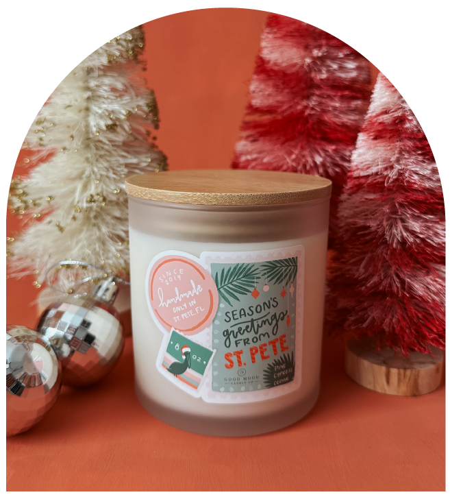 Season's Greetings From St. Pete Candle