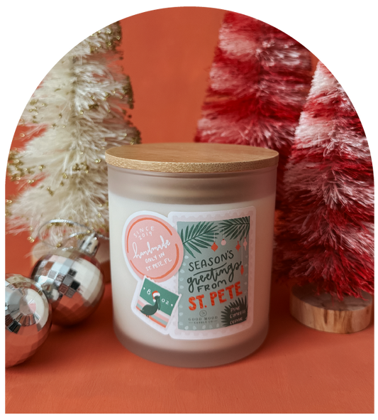 Season's Greetings From St. Pete Candle