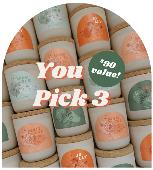You-Pick 3 Holiday Candle Bundle